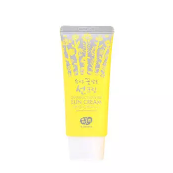 Солнцезащитный крем для лица Whamisa Organic Flowers Sun Cream (SPF 50+)