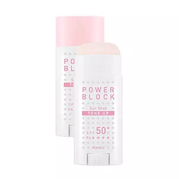 Солнцезащитный стик A'pieu Power Block Tone Up Sun Stick Pink