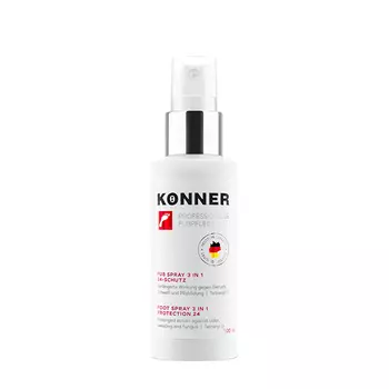 Спрей для ног и обуви Konner Foot Spray 3 in 1 Protection 24