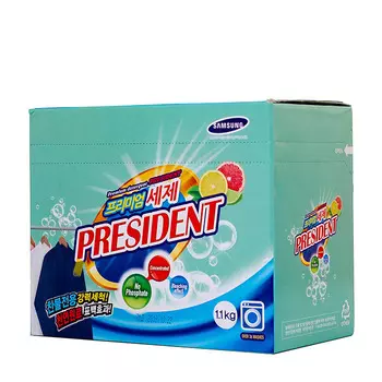 Стиральный порошок President Premium Detergent Citrus (1100 г в коробке)