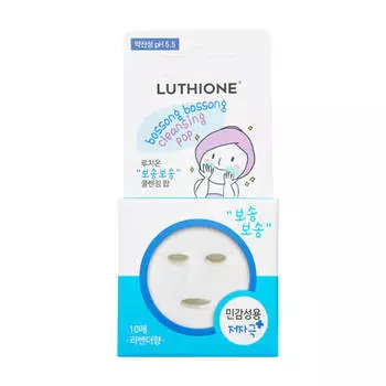 Сухая пенка для лица Luthione Boddle Boddle Cleansing Pop (for Sensitive Skin) 10 шт