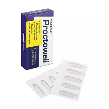 Суппозитории при геморрое DobroVit Proctowell