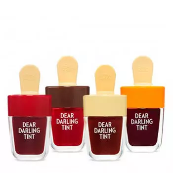 Тинт для губ Etude House Dear Darling Water Gel Tint Ice Cream, Цвет OR205 Apricot Red | Абрикосово-красный