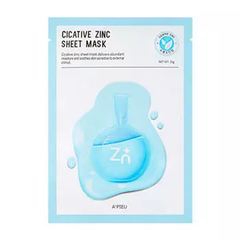 Тканевая маска A'Pieu Cicative Zinc Sheet Mask