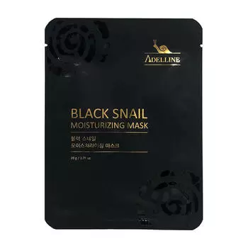 Тканевая маска Adelline Black Snail Moisturizing Mask
