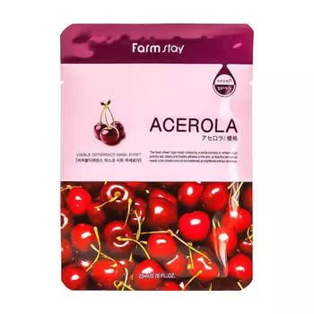 Тканевая маска FarmStay Visible Difference Mask Sheet Acerola