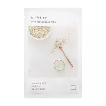 Тканевая маска Innisfree It's Real Squeeze Mask - Oatmeal