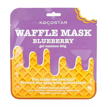 Тканевая маска Kocostar Waffle Mask Blueberry