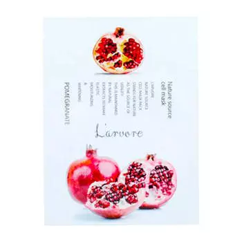 Тканевая маска L’arvore Nature Source Cell Mask Pomegranate