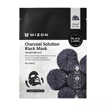 Тканевая маска Mizon Charcoal Solution Black Mask