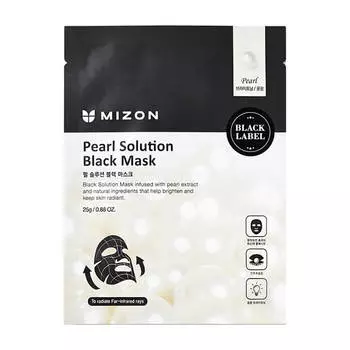 Тканевая маска Mizon Pearl Solution Black Mask