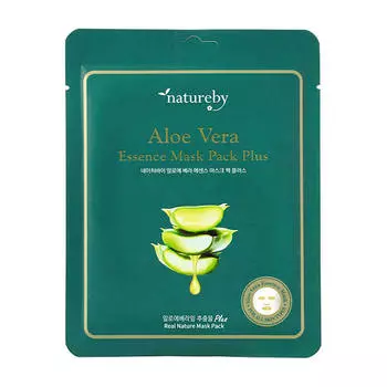 Тканевая маска Natureby Aloe Vera Essence Mask Pack Plus