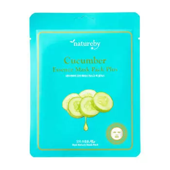 Тканевая маска Natureby Cucumber Essence Mask Pack Plus