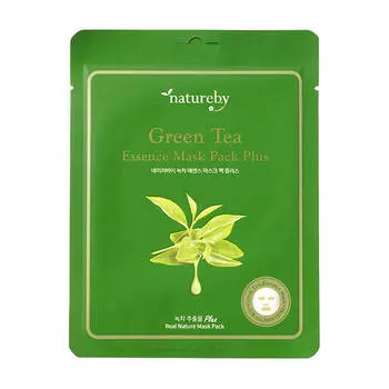 Тканевая маска Natureby Green Tea Essence Mask Pack Plus