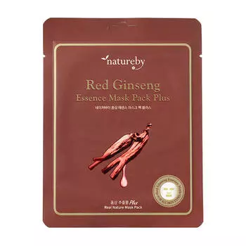 Тканевая маска Natureby Red Ginseng Essence Mask Pack Plus