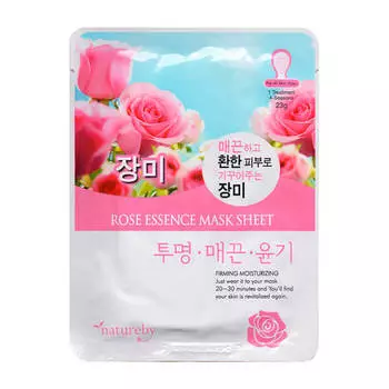 Тканевая маска Natureby Rose Essence Mask Sheet