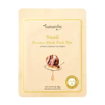 Тканевая маска Natureby Snail Essence Mask Pack Plus