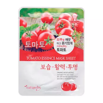 Тканевая маска Natureby Tomato Essence Mask Sheet