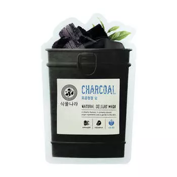 Тканевая маска Shingmulnara Charcoal Natural Delight Mask