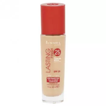 Тональный крем Rimmel Lasting Finish with Comfort Serum #200 Soft Beige | Мягкий бежевый