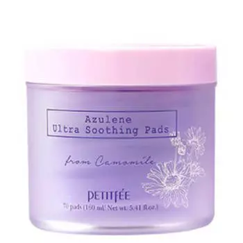 Успокаивающие диски Petitfee Azulene Ultra Soothing Pads