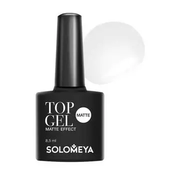 Верхнее гелевое покрытие для ногтей Solomeya Top Gel Matte Effect SМTG