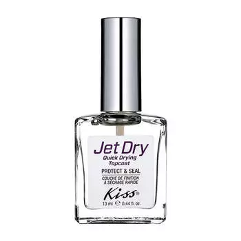 Верхнее покрытие для ногтей Kiss Jet Dry Quick Drying Topcoat (KTR19F)