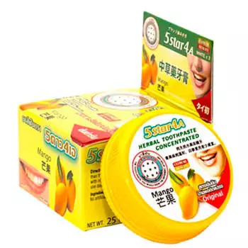 Зубная паста 5Star4A Bamboo Mango Herbal Toothpaste Concetrated