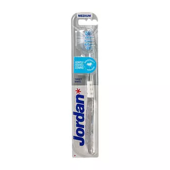 Зубная щётка Jordan Target White Medium, Цвет #2 Прозрачная с серым