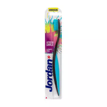Зубная щётка Jordan Ultimate You Medium, Цвет #10 Чёрная с бирюзовым