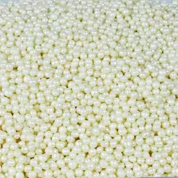 Драже рисовое в глазури Белый жемчуг 3 мм