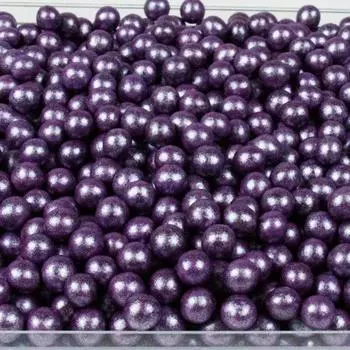 Драже рисовое в глазури Сиреневый жемчуг 6 мм