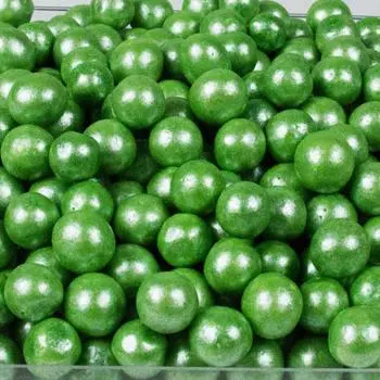 Драже рисовое в глазури Зеленый жемчуг 12 мм