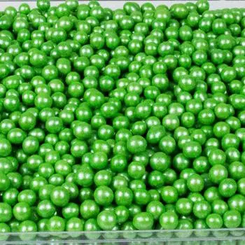 Драже рисовое в глазури Зеленый жемчуг 6 мм
