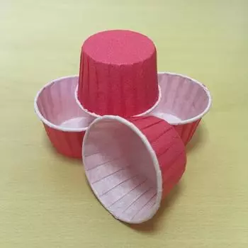 Форма бумажная маффин розовый 25 шт