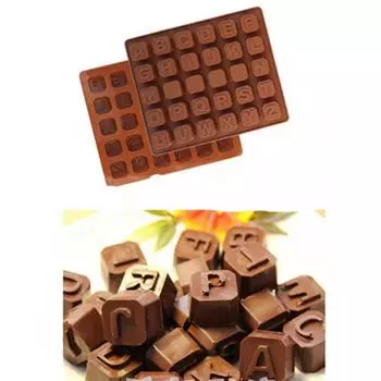 Форма для льда и шоколада 30 ячеек Английский алфавит