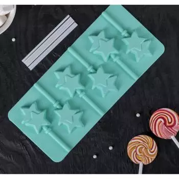 Форма для леденцов на палочке Звезды