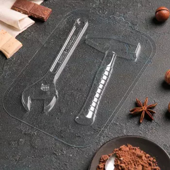 Форма для шоколада «Ключ и молоток»