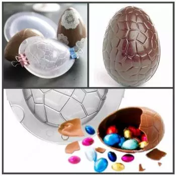 Форма для шоколада Яйцо динозавра 3D