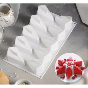 Форма для выпечки и муссовых десертов 10 ячеек Лакомый кусочек