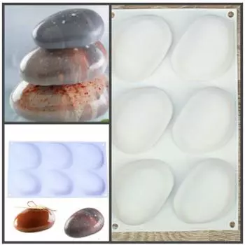 Форма кондитерская 6 ячеек Стоун (ZEN)