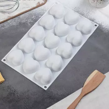 Форма кондитерская Сердечки-15