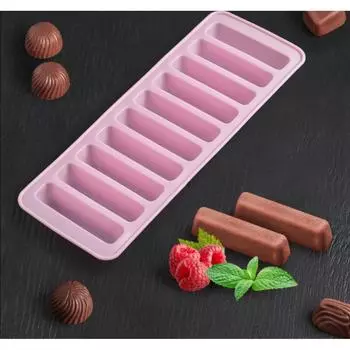 Форма силиконовая для шоколада 10 ячеек Батончики