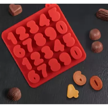 Форма силиконовая для шоколада Цифры