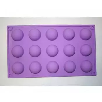 Форма силиконовая для выпечки Полусфера 15 ячеек
