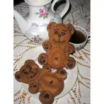 Форма силиконовая Мишки 6 ячеек