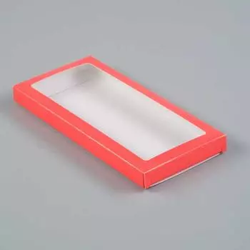 Коробочка для плитки шоколада (Алый)