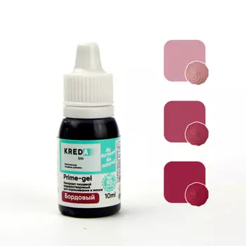 Краситель пищевой гелевый Kreda Prime-gel 11 бордовый 10 мл