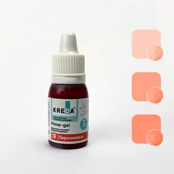 Краситель пищевой гелевый Kreda Prime-gel 19 персиковый