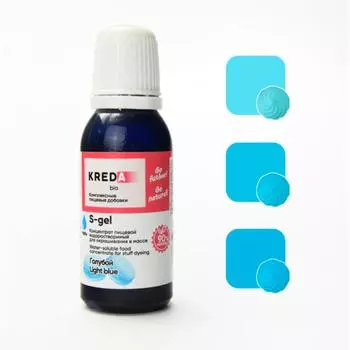 Краситель пищевой гелевый Kreda S-gel 32 голубой 20 мл